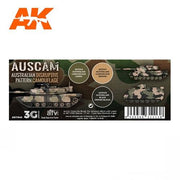 AK Interactive AK11649 AFV Series Auscam Colors Set Acrylic Paint Set (3rd Generation)