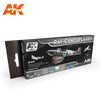 AK Interactive AK2010 Air Series RAF Camouflages Paint Set Acrylic