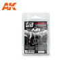 AK Interactive AK2030 Air Weathering Aircraft Landing Gear Set Enamel