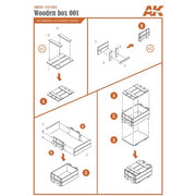 AK Interactive AK8224 Laser Cut Wooden Box 001 1:35. 7 Units