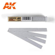 AK Interactive AK9025 Dry Sandpaper 800 Grit (50 Pack)