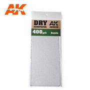 AK Interactive AK9038 Dry Sandpaper 400 Grit (3 Pack)