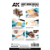 AK Interactive AK9081 Light Wood Decals