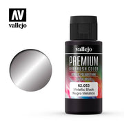 Vallejo Premium Colour 60ml 053 Metallic Black