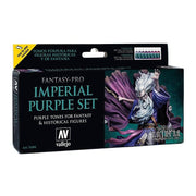 Vallejo 74104 Fantasy Pro Imperial Purple 8pk Paint Set