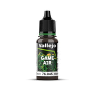 Vallejo Game Air Charred Brown 18 ml Acrylic Paint