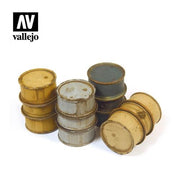 Vallejo SC201 German Fuel Drums #1 Diorama Accessory