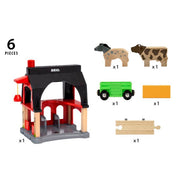 Brio 36012 Animal Barn 6pc