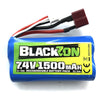 Blackzon BZ540149 Battery Pack Li-ion 7.4V 1500mAh with Deans Plug