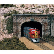 Woodland Scenics C1257 HO Cut Stone Double Tunnel Portal