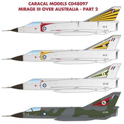 Caracal 48097 decals 1/48 Dassault Mirage III over Australia Part 2 RAAF