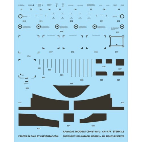 Caracal Models CD48148 1/48 Boeing CH-47 Chinook Decals – Metro Hobbies