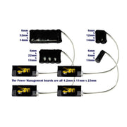 DCC Concepts DCD-SAA-3W Zen 3-Wire Stay Alive Variety Pack for Zen Black and Blue+ Decoders