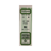 Evergreen 00219 Styrene Rod 0.025 x 14in / 0.64mm x 36cm - 10