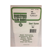 Evergreen 04062 Styrene Novelty Siding .060in/1.5mm .040in/1mm Thick