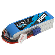 Gens Ace 14.8V 4S 5500mAh 60C Soft Case LiPo Battery (EC5 Plug)