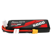 Gens Ace 7.4V 2S 5000mAh 60C Soft Case LiPo Battery (XT60 Plug)