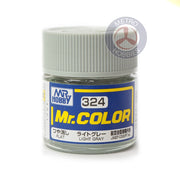 Mr Hobby (Gunze) C324 Mr Color Flat Light Grey Lacquer Paint 10ml