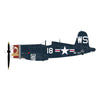 Hobby Master HA8223 1/48 F4U-4 Corsair White 18 VMF-323 Death Rattlers USS Sicily June 1951 with 8 HVAR Rockets