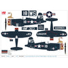 Hobby Master HA8223 1/48 F4U-4 Corsair White 18 VMF-323 Death Rattlers USS Sicily June 1951 with 8 HVAR Rockets