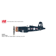 Hobby Master HA8223 1/48 F4U-4 Corsair White 18 VMF-323 Death Rattlers USS Sicily June 1951 with 8 HVAR Rockets