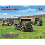 ICM DS3511 1/35 WWII British Trucks Model W O T 6 Model W O T 8 Leyland Retriever General Service Plastic Model Kit