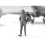 ICM DS4802 1/48 RAF Airfield Spitfire Mk IX Spitfire Mk VII RAF Pilots and Ground Personnel 7 Figures