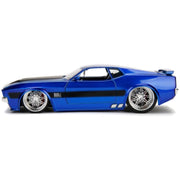 Jada 99972 1/24 Big Time Muscle 1973 Ford Mustang Mach 1 V-spek Blue Diecast Car