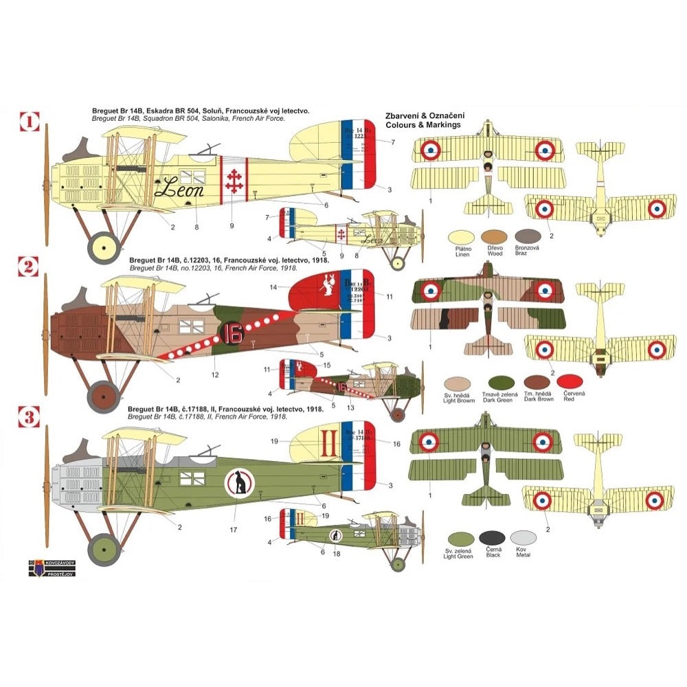 KP Models 0322 1 72 Breguet 14 B2 French Service Metro Hobbies