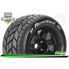 Louise LT3324B MFT 1/8 ST Rocket Stadium Truck Tire Sport 0 Offset Black Rim 17mm Hex Mounted 2pce