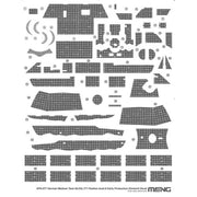 Meng SPS-077 1/35 German Medium Tank Sd Kfz 171 Panther Ausf A Early Production Zimmerit Decal