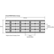 Metcalfe PN940 N Platform Canopy Card Kit