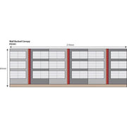 Metcalfe PO341 OO/HO Wall Backed Canopy Card Kit