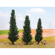 Noch 21998 HO TT N Cypresses 10, 11 and 13cm high (3pcs)