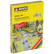 Noch 60521 HO Assorted Traffic Signs 270pcs