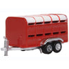 Oxford NFARM004 N Livestock Trailer Red