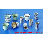 Plus Model 152 1/35 Metal Buckets and Cans