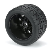 Proline PR10206-10 1/8 Menace HP Belted Front Rear 3.8 inch MT Tires Mounted 17mm Black Raid 2pc