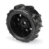 Proline 10202-11 1/6 Dumont Sand or Snow Front or Rear 5.7 inch Tyres Mounted on Raid 8x48 Removable 24mm Hex Wheels Black 2pc