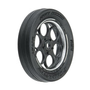 Proline PR10219-10 1/16 Front Runner Front Tyres Mounted on Black Silver Wheels 2pc Mini No Prep