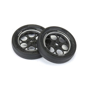 Proline PR10219-10 1/16 Front Runner Front Tyres Mounted on Black Silver Wheels 2pc Mini No Prep