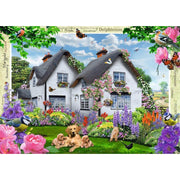 Ravensburger 19496-4 Delphinium Country Cottage 1000pc Jigsaw Puzzle