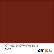 AK Interactive RC067 Real Colors Rot (Rotbraun) Red Brown RAL 8012 Paint Acrylic Lacquer 10mL*