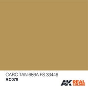 AK Interactive RC079 Real Colors Carc Tan 686A Paint Acrylic Lacquer 10mL*