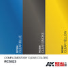 AK Interactive RCS023 Real Colors Complementary Clear Colors Paint Set Acrylic Laquer*