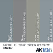 AK Interactive RCS067 Real Colors Modern Hellenic Air Force Ghost Scheme Paint Set Acrylic Laquer*