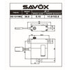 Savox SG1211MG Glider Wing Servo 10mm Thick 11kg 7.4V