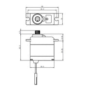 Savox SW-0250MGP Micro Waterproof Servo Plus