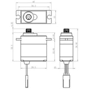 Savox SW1250MG Digital Coreless Waterproof 8kg Servo