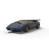 Scalextric C4411 Lamborghini Countach Blue and Gold Slot Car